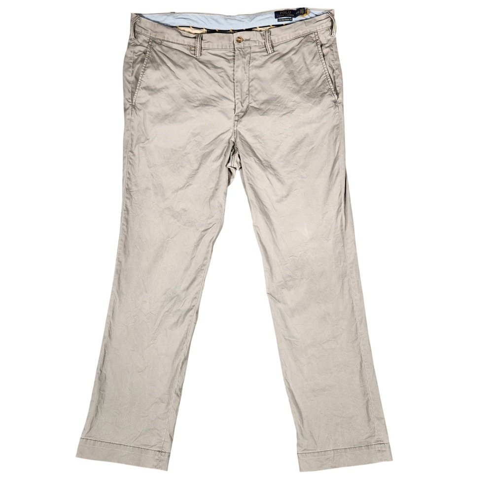 Polo Ralph Lauren Chinos Mens 38x32 Tan Excellent Stretch Straight Fit Pants